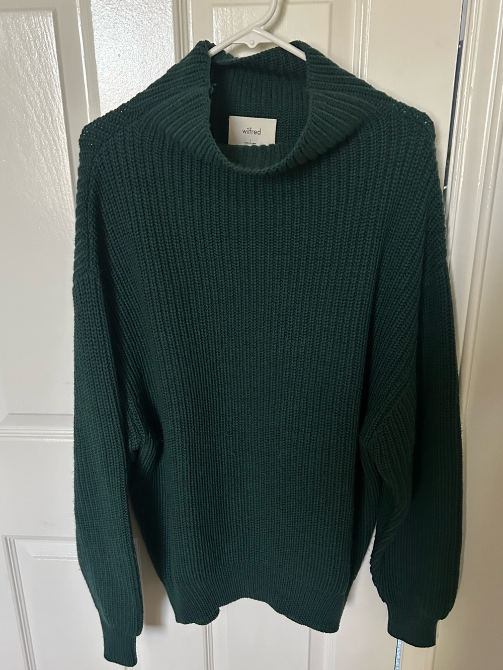 Wilfred Forest Green Turtleneck Sweater